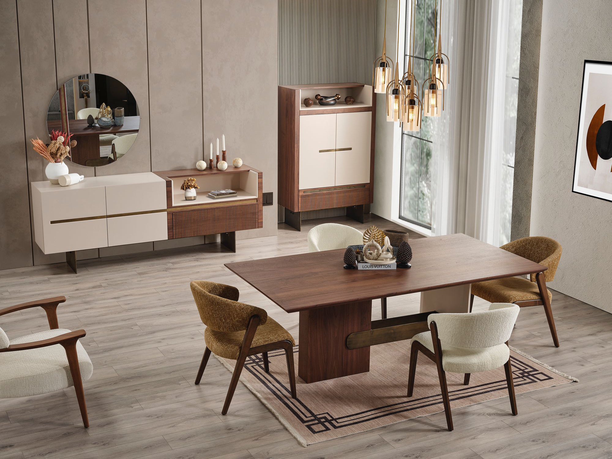 Louis Vuitton Dining Table and Chairs Collection