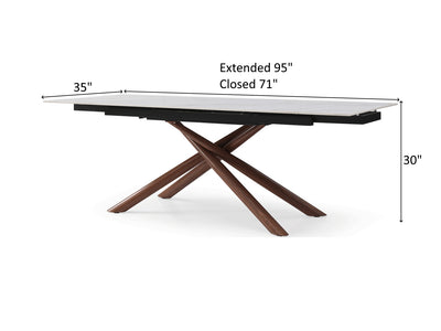 Stares 9063 95" / 71" Wide Extendable Dining Table