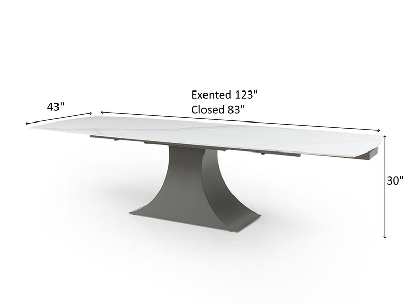 Stares 9437 DT 123" / 83" Wide Extendable Dining Table