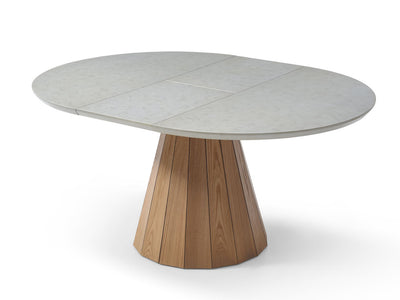 Stares 9493 DT 63" / 47" Wide Extendable Round Dining Table