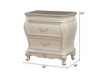 Chantelle 31" Tall 2 Drawer Nightstand