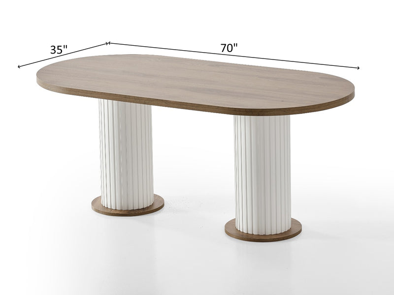 Bohem 70" Wide 6 Person Dining Table