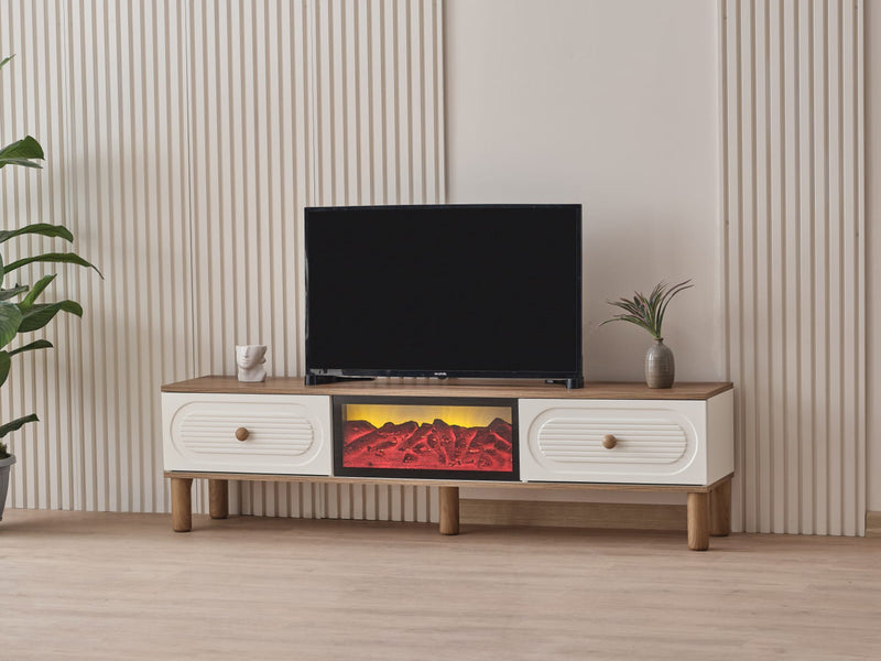 Bohem TV Stand With Electric Fireplace