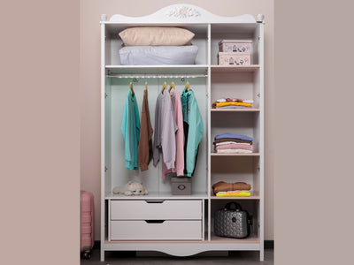 Alya 55" Wide 3 Door Wardrobe