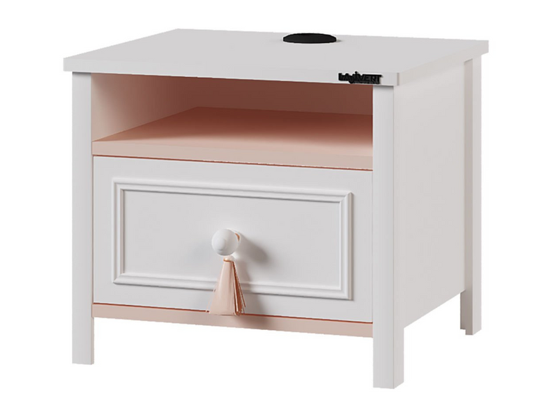 Alya 17" Tall 1 Drawer Nightstand