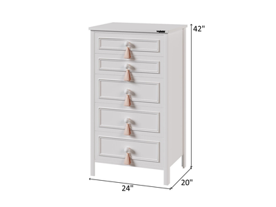 Alya 24" Wide 5 Drawer Chest