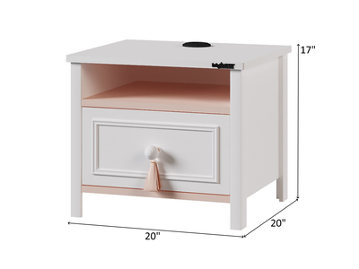 Alya 17" Tall 1 Drawer Nightstand