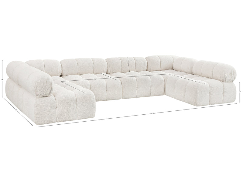 Ames 136" Wide U Sectional