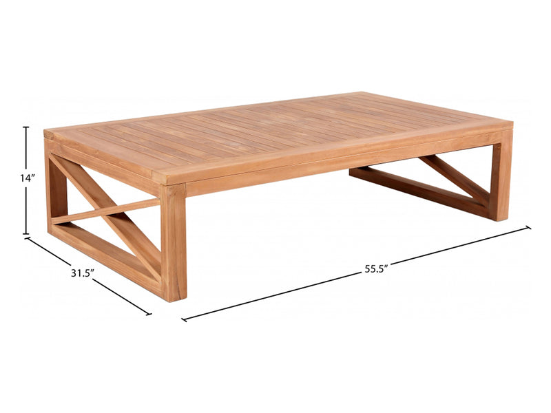 Anguilla 55.5" Wide Patio Coffee Table