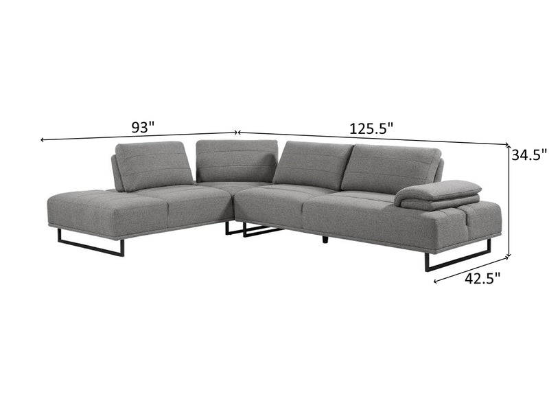 Arden 125.5" / 93" Wide Extendable Sectional