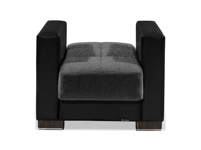 Armada Partial Leather 31" Wide Convertible Armchair
