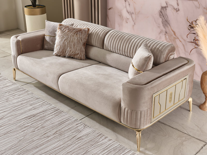 Armoni 90" Wide Square Arm Extendable Sofa