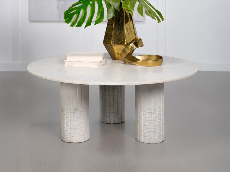 Astoria 44" Wide Marble Coffee Table