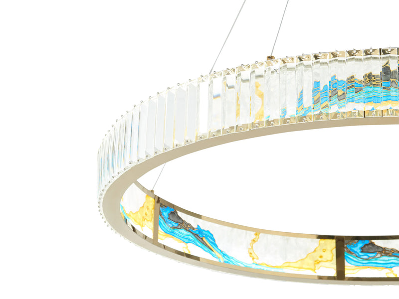 Boeseman Colorful 40" Wide Round Chandelier