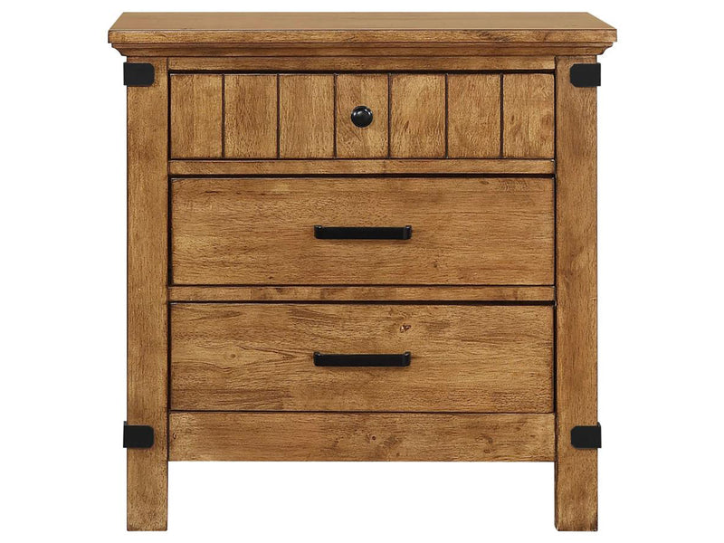 Brenner 28" Wide 3 Drawer Nightstand