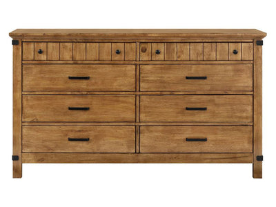 Brenner 66" Wide 8 Drawer Dresser With Mirror