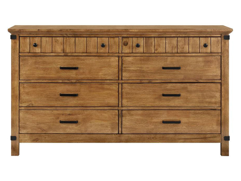 Brenner 66" Wide 8 Drawer Dresser With Mirror