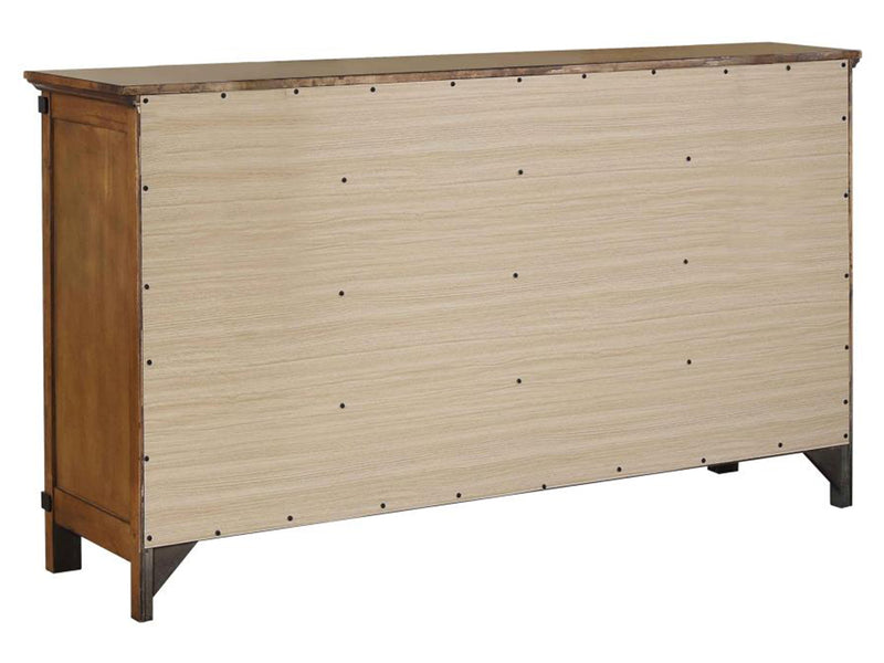 Brenner 66" Wide 8 Drawer Dresser With Mirror