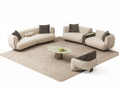 Da Vinci Four Seater Oval Sofa