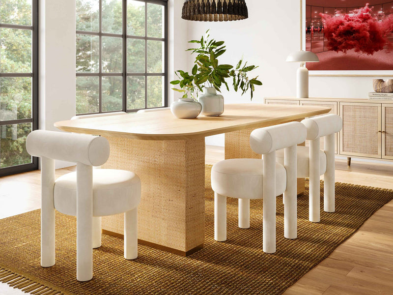 Akiba DT - Carmel DC 6-8 Person Dining Room Set