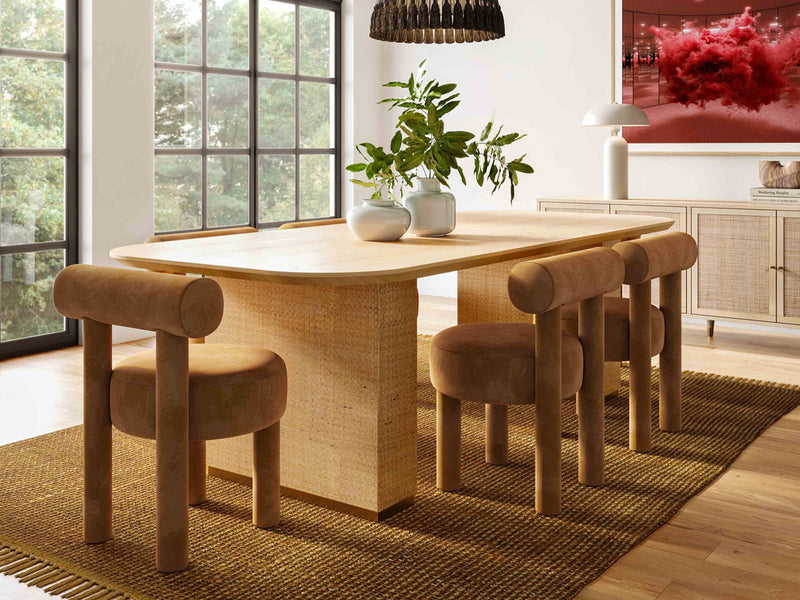 Akiba 96" Wide 6-8 Person Dining Table