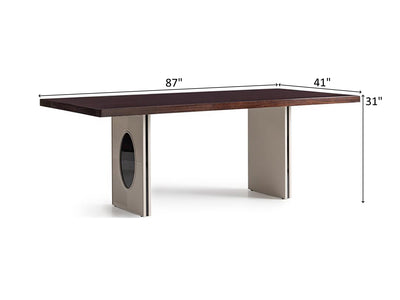 Casto 87" Wide 6 Person Dining Table