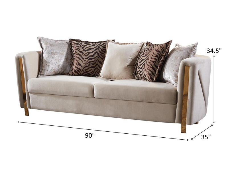 Chanelle 90" Wide Sofa