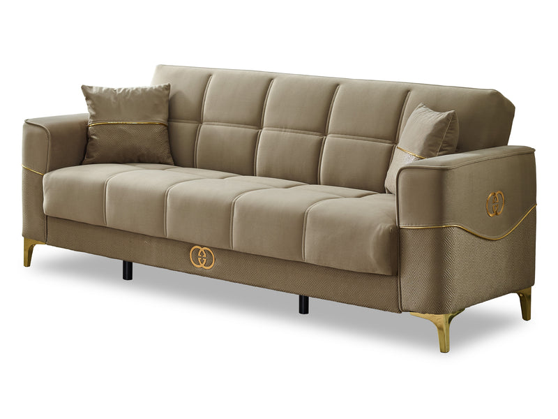 Clara 90" Wide Square Arm Convertible Sofa