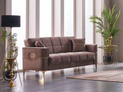 Clara 90" Wide Square Arm Convertible Sofa