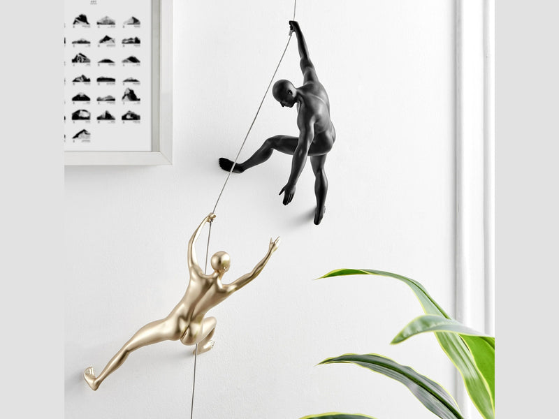 Climbing Couple Wall Sculpture