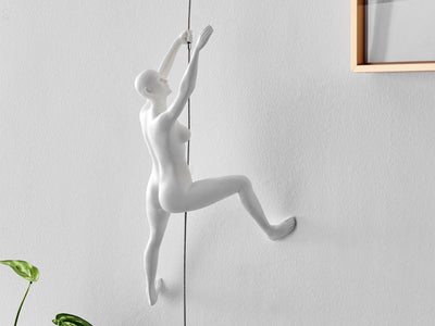 Climbing Couple Wall Sculpture