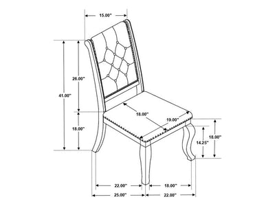 Brockway 22" Wide Dining Chair (Set of 2)