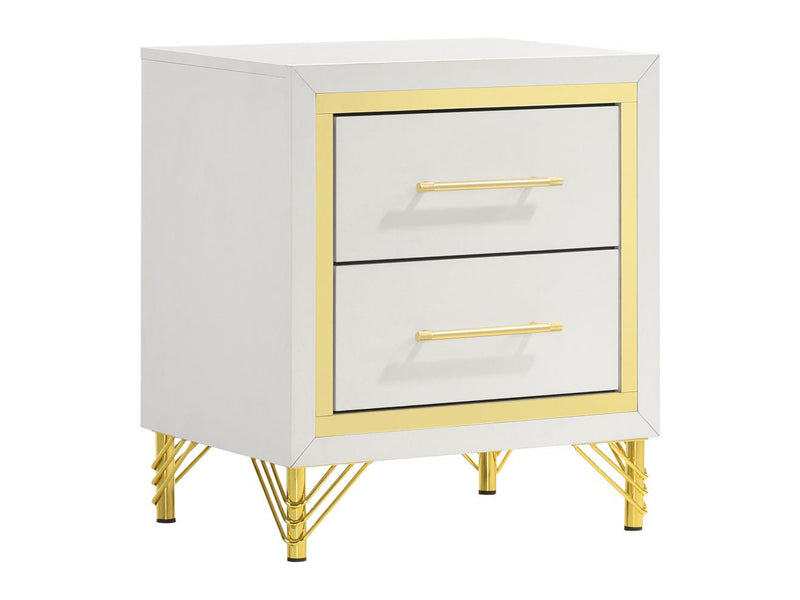 Lucia 24.2" Tall 2 Drawer Nightstand