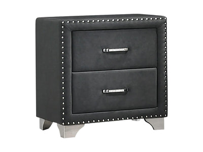 Melody 25.5" Tall 2 Drawer Nightstand