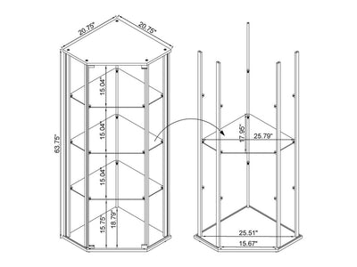 Zenobia 25.5" Wide Dining Cabinet