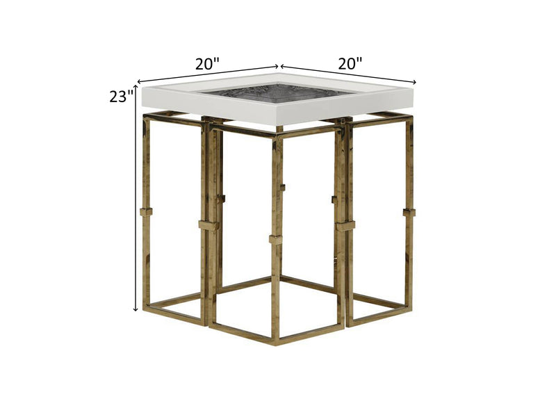 Lugano Como 23" Tall Side Table