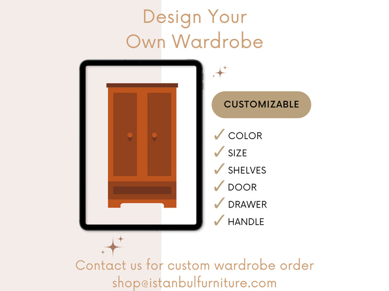 Central L-12C Customizable Wardrobe