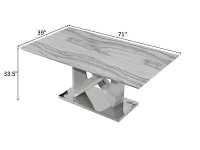 Glo D844 71" Wide Dining Table