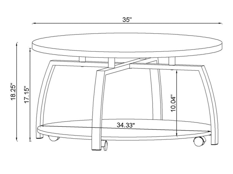Dacre 35" Wide Coffee Table
