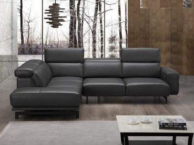 Davenport 112.2" / 94.4" Wide Leather Sectional