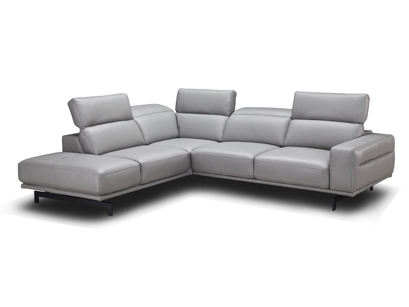 Davenport 112.2" / 94.4" Wide Leather Sectional