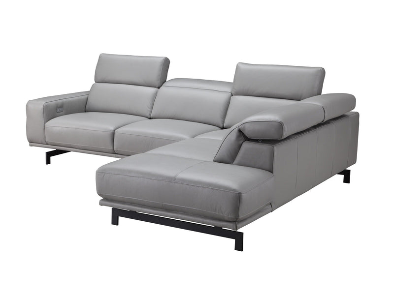 Davenport 112.2" / 94.4" Wide Leather Sectional