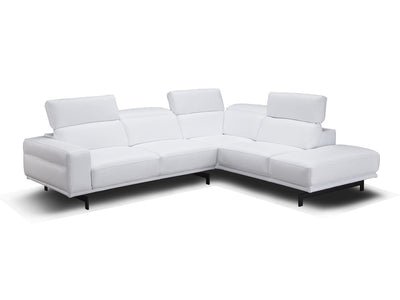 Davenport 112.2" / 94.4" Wide Leather Sectional