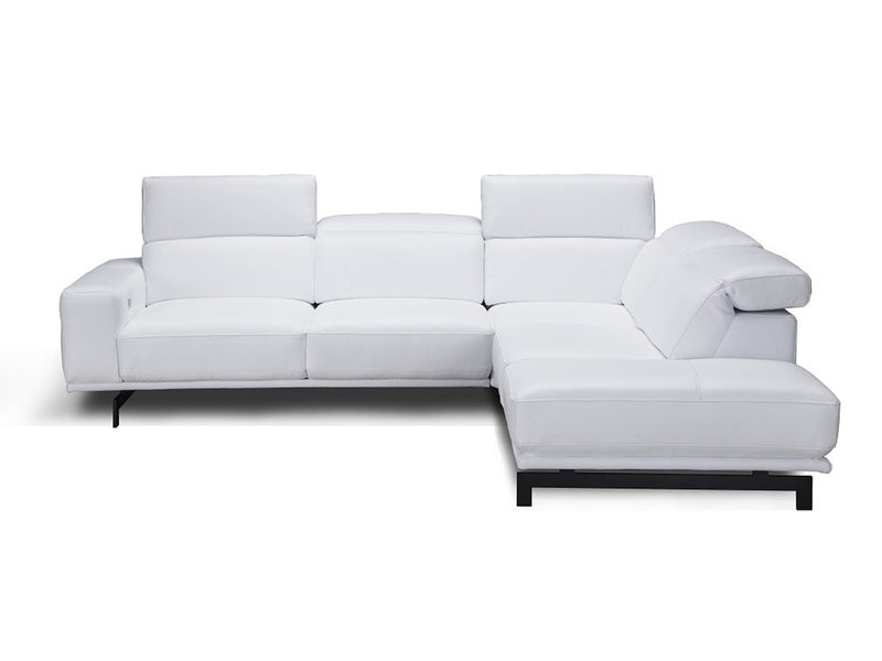 Davenport 112.2" / 94.4" Wide Leather Sectional