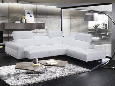 Davenport 112.2" / 94.4" Wide Leather Sectional