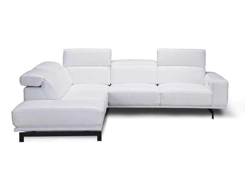 Davenport 112.2" / 94.4" Wide Leather Sectional