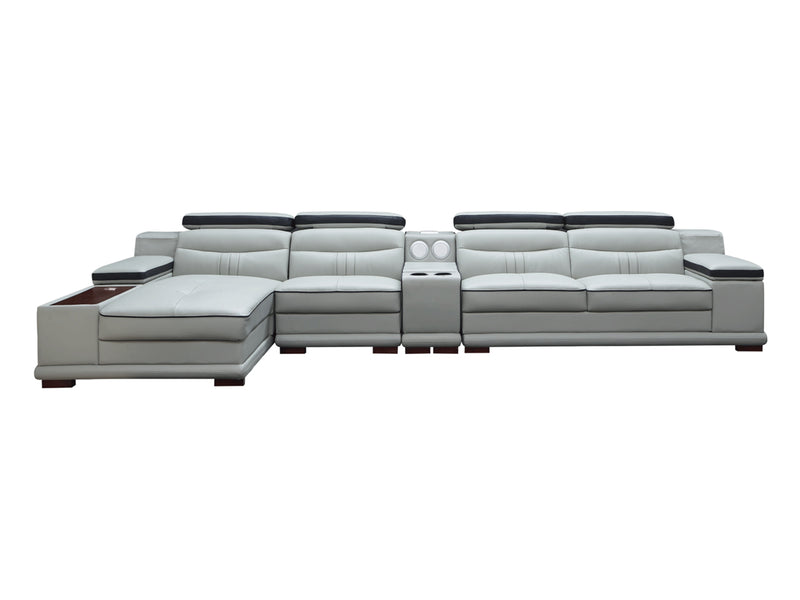 908 153.5" Wide Leather Sectional Set