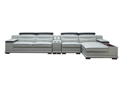 908 153.5" Wide Leather Sectional Set