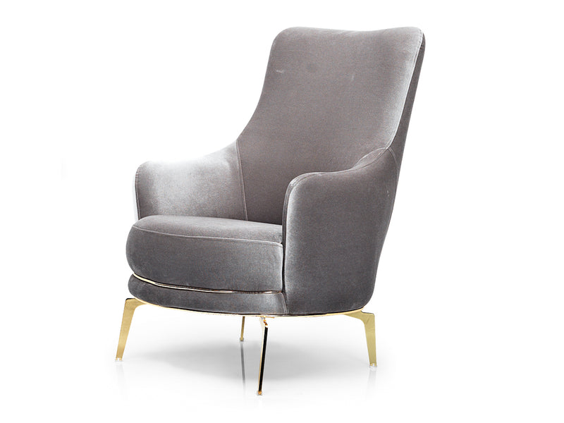 Elba Gold 29.5" Wide Armchair