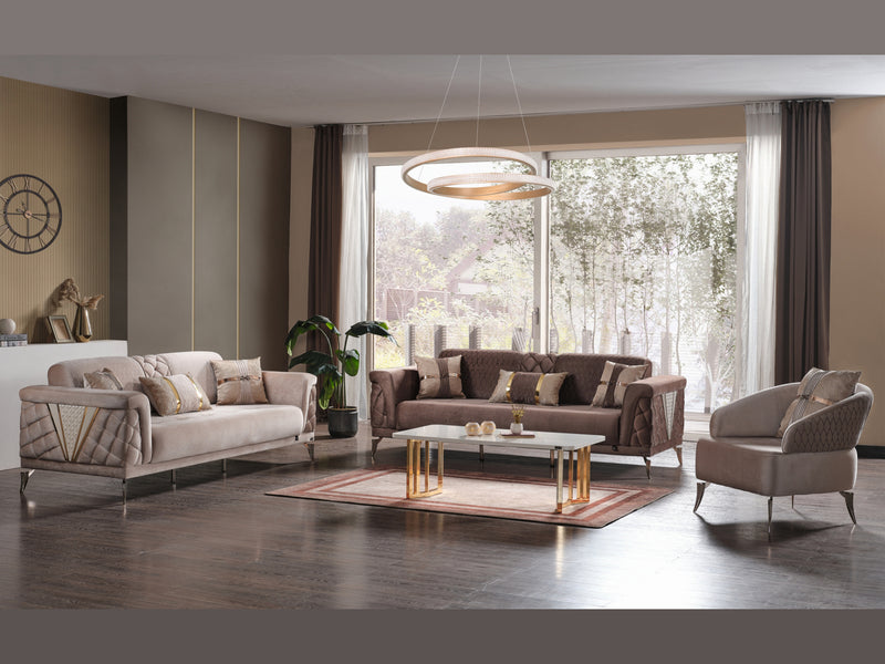 Sultan Elif Extendable Loveseat